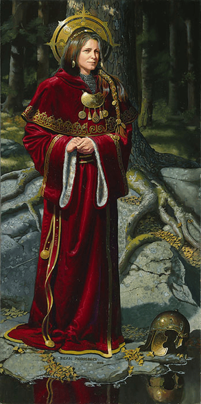 Dean Morrissey Handsigned and Numbered Limited Edition Masterwork&trade; Gicl&eacute;e Canvas:"Danu of the Celts"