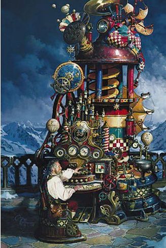 Dean Morrissey Signed Limited Edition 52x35 MasterWork Canvas: "The Weathermill"