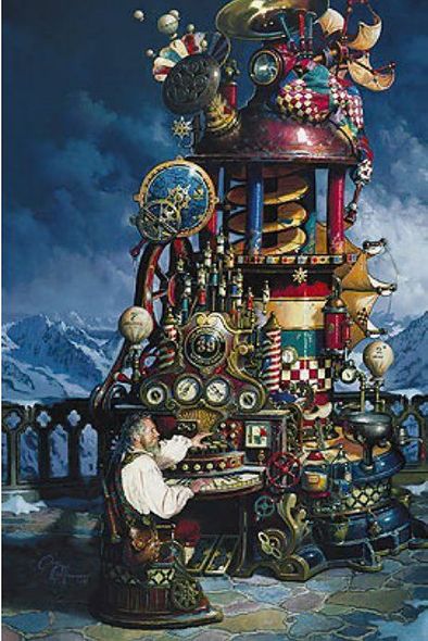 Dean Morrissey Signed Limited Edition 52x35 MasterWork Canvas: "The Weathermill"