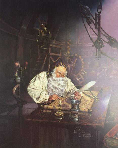Dean Morrissey Signed by the Artist Limited Edition Paper Lithograph:"Charting the Skies"