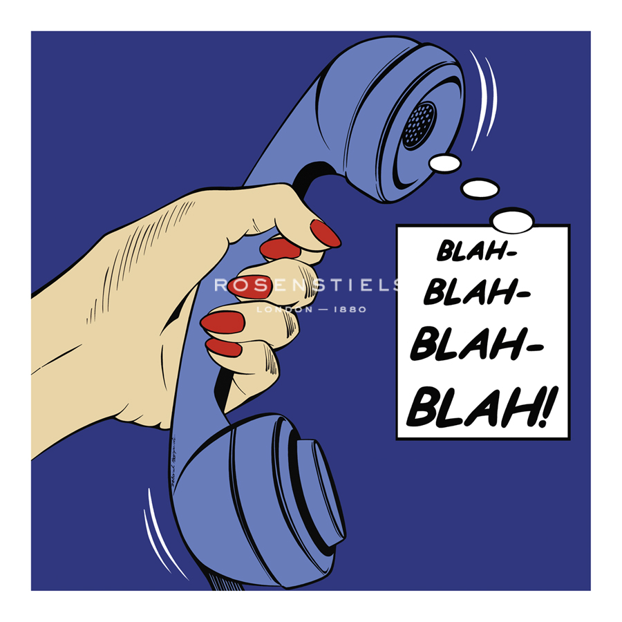 Deborah Azzopardi Hand Numbered Limited Edition Print on Paper :"Blah Blah Blah!"