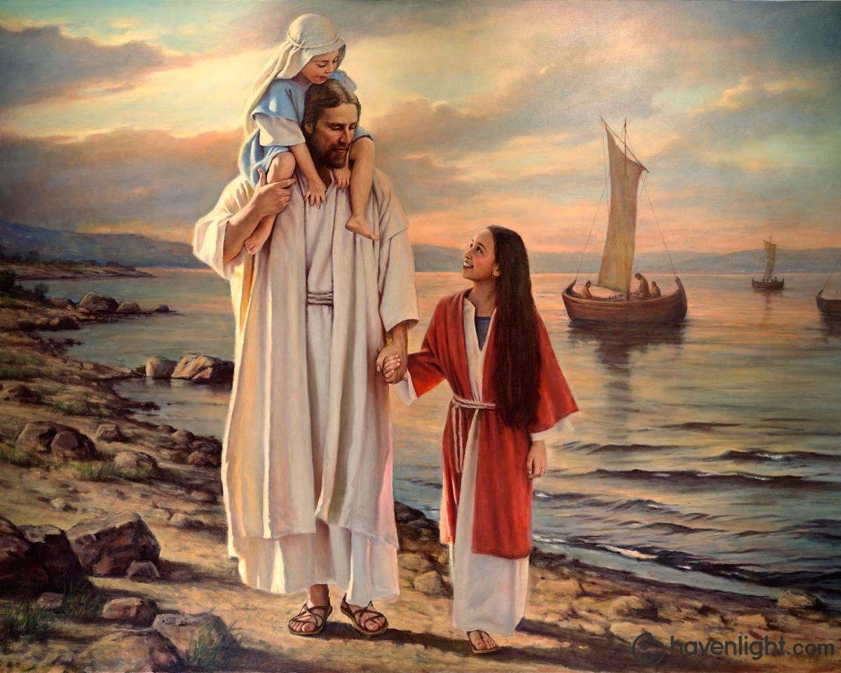 Del Parson Fine Art Canvas Giclee: "Walk With Me"
