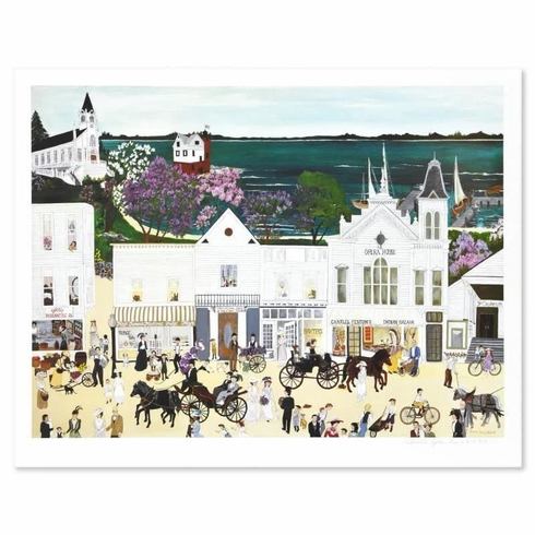 Deneille Spohn Moes Artist Signed Limited Edition Serigraph Print: "Opera House"