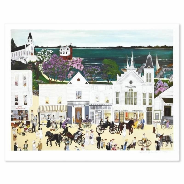 Deneille Spohn Moes Artist Signed Limited Edition Serigraph Print: "Opera House"