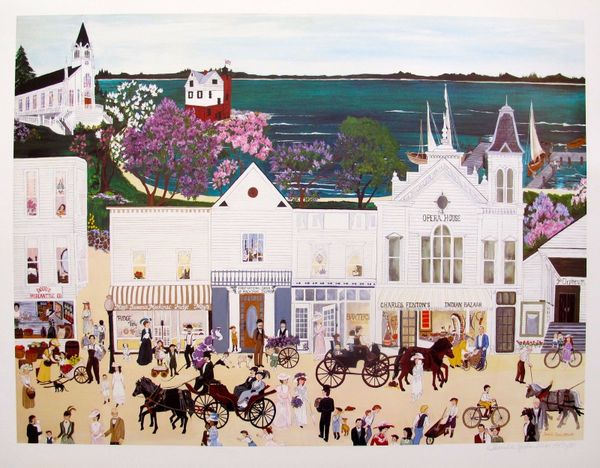 Denielle Spohn Moes Hand Signed Limited Edition Serigraph:"Moes Opera House"