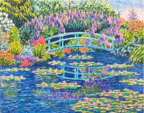 Diane Monet Hand Signed Limited Edition Canvas: "Calm Afternoon " Diane Monet Hand Signed Limited Edition Canvas: "Calm Afternoon "