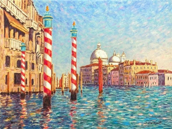 Diane Monet Hand Signed Limited Edition Canvas: "Magical Venice "