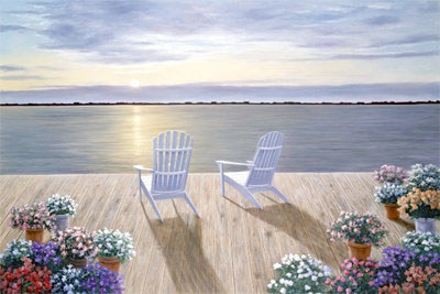 Diane Romanello Limited Edition Giclee on Canvas: " Among Friends "