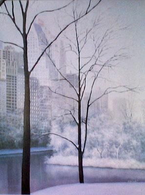 Diane Romanello Limited Edition Giclee on Canvas: " Central Park "