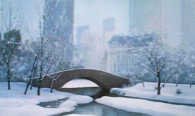 Diane Romanello Limited Edition Giclee on Canvas: " The Plaza "