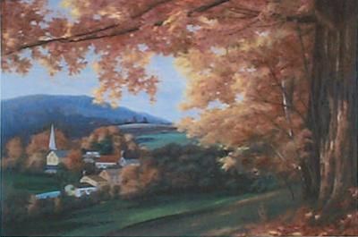 Diane Romanello Limited Edition Serigraph on Paper: " Autumn Colors "