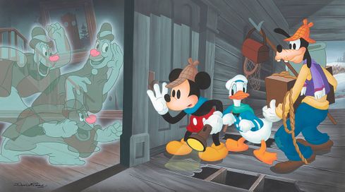 Don (Ducky) Williams Disney Artist Signed Limited Edition Canvas Giclee:"Lonesome Ghosts"