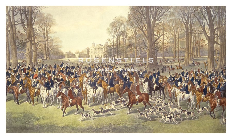 Dickinson Brothers & Foster Hand Numbered Limited Edition Print on Paper :"A Lawn Meet at Badminton"