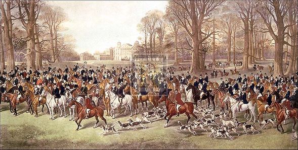 Dickinson Brothers & Foster Hand Numbered Limited Edition Print on Paper :"A Lawn Meet at Badminton"