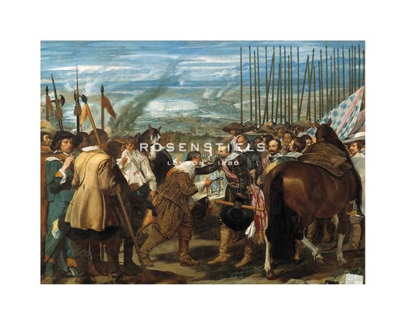 Diego Velazquez Hand Numbered Limited Edition Print on Paper :"The Surrender of Breda"