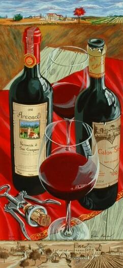 Dima Gorban Hand Signed and Numbered Limited Edition Serigraph on Paper: " Romantic Interlude "