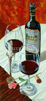 Dima Gorban Limited Edition Serigraph on Paper: " Evening Romance "
