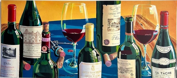 Dima Gorban Signed Serigraph: "Seven Shades of Wine"