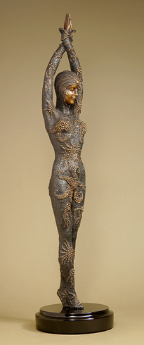 Dimitri Chiparus Handcrafted Solid Bronze Sculpture:"Starfish Dancer"