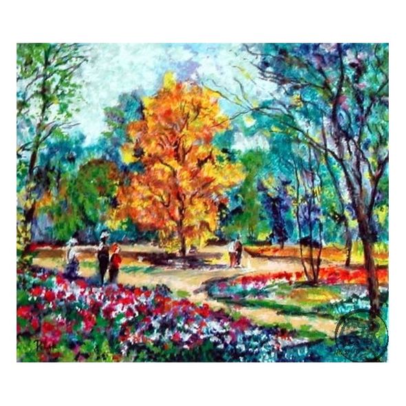 Dimitri Polak Serigraph on Canvas; Hand Signed by the Artist: "Quiet Afternoon - Canvas"