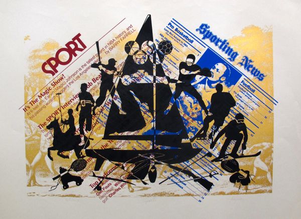 Dino Kinoposis Hand Signed Serigraph:"Sports"