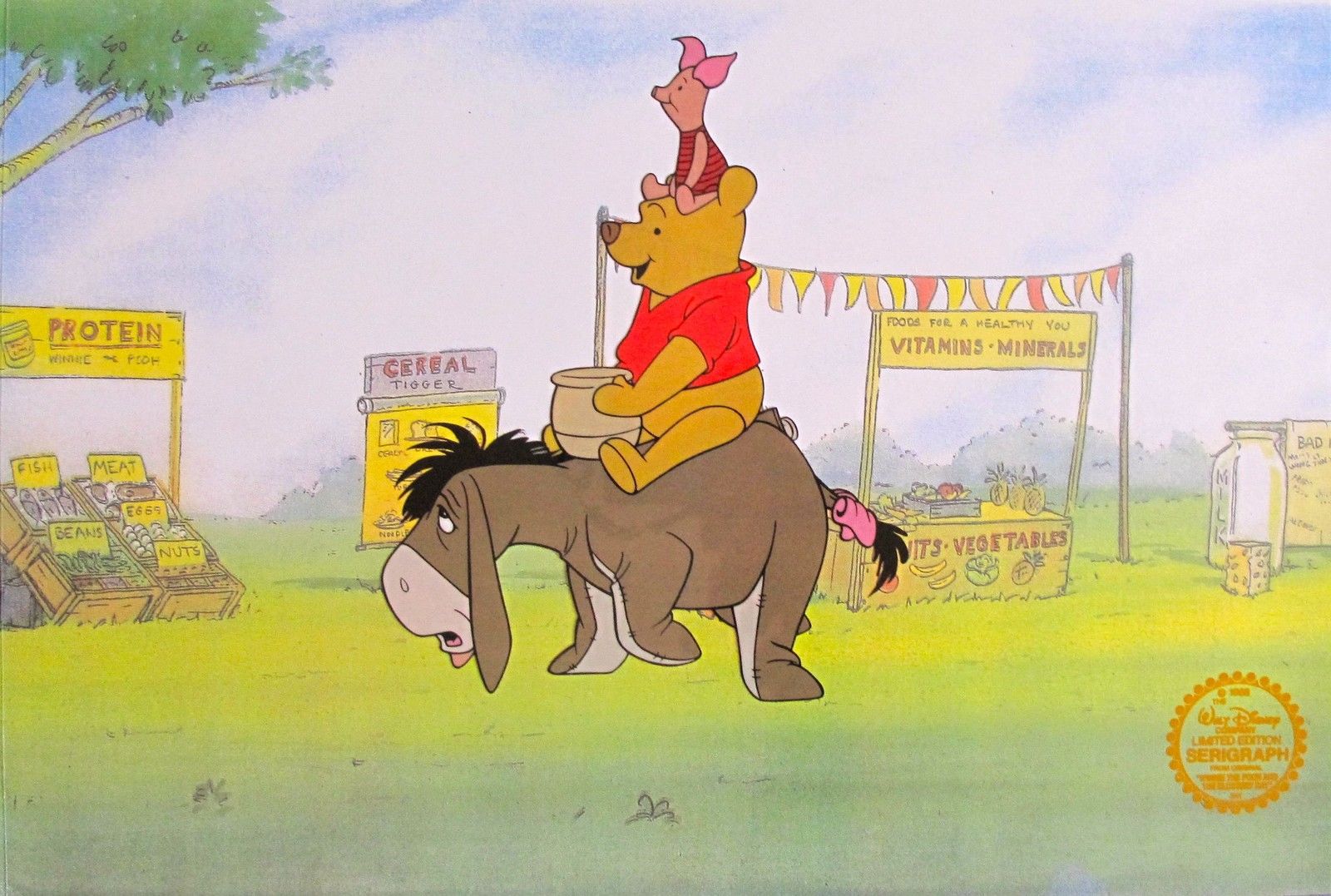 Disney Animation Sericel: "Winnie the Pooh and the Blustry Day"