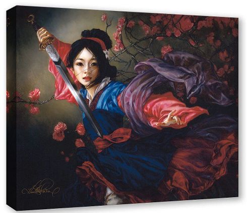 Disney Limited Edition Gallery Wrap Canvas:"The Elegant Warrior" by Heather Edwards