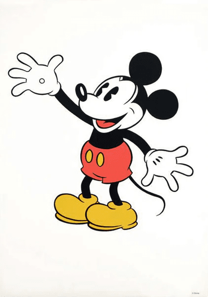 Disney Studios Limited Edition Serigraph on Paper: "Mickey Mouse"