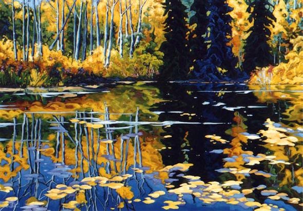 Dominik Modlinski Open Edition Canvas Giclee:" Autumn's Gold "