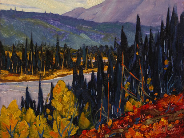 Dominik Modlinski Open Edition Canvas Giclee:" River Flows Through It "