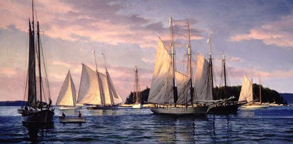Don Demers Artist Signed Limited Edition Gicl&eacute;e:"Leaving Linekin"