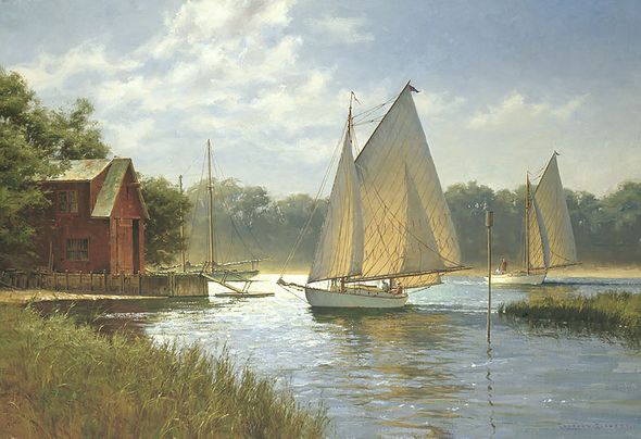 Don Demers Open Edition Fine Art Canvas Gicl&eacute;e:"On a Midday Tide"