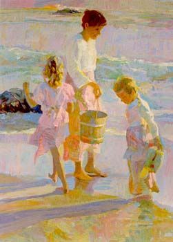 Don Hatfield Artist Signed Limited Edition Serigraph on paper:"Daughters"