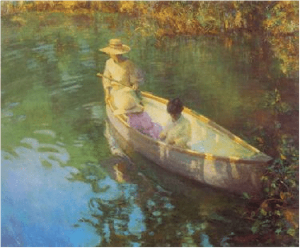 Don Hatfield Artist Signed Limited Edition Serigraph on paper:"Lake Reflections"