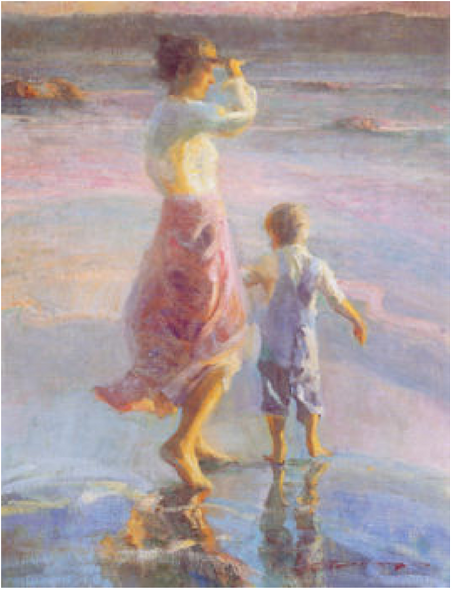 Don Hatfield Artist Signed Limited Edition Serigraph on paper:"Ocean Reflection"