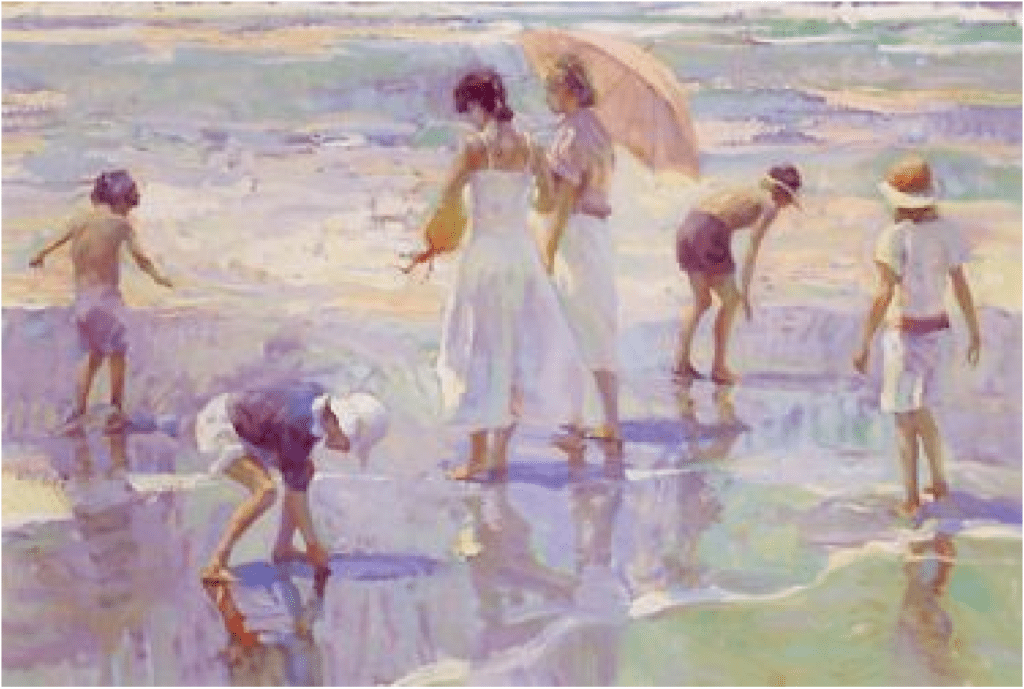 Don Hatfield Artist Signed Limited Edition Serigraph on paper:"Pastels At Noon"