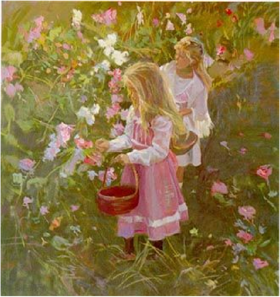 Don Hatfield Artist Signed Limited Edition Serigraph on paper:"Secret Meadow"