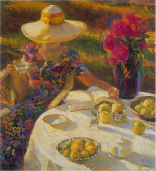 Don Hatfield Artist Signed Limited Edition Serigraph on paper:"Simple Pleasure"