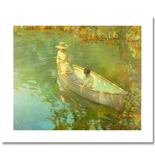 Don Hatfield Limited Edition Canvas: "Lake Reflections"