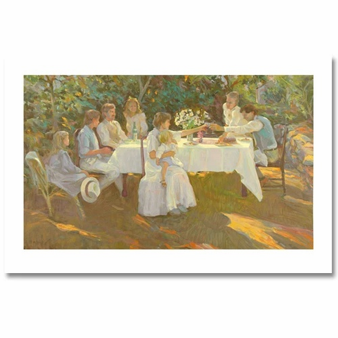 Don Hatfield Limited Edition Serigraph Print: "Family Reunion"