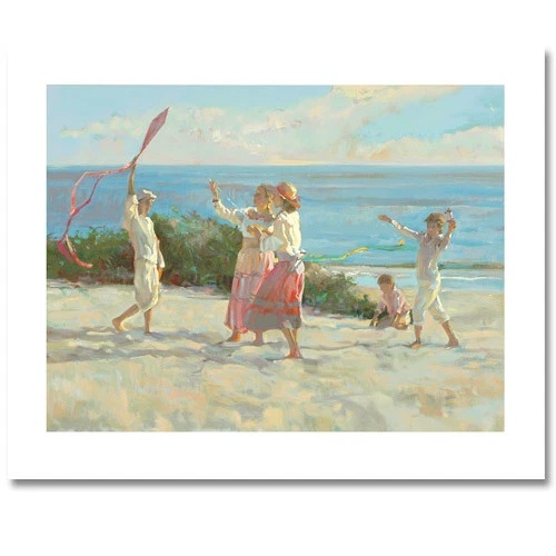 Don Hatfield Limited Edition Serigraph Print: "Into The Wind"