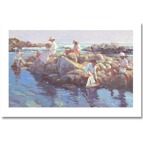 Don Hatfield Limited Edition Serigraph Print: "Rocky Point"