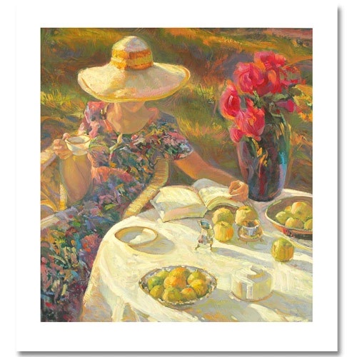 Don Hatfield Limited Edition Serigraph Print: "Simple Pleasures"
