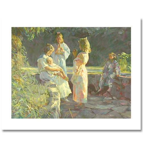 Don Hatfield Serigraph Print: "Flute Players"