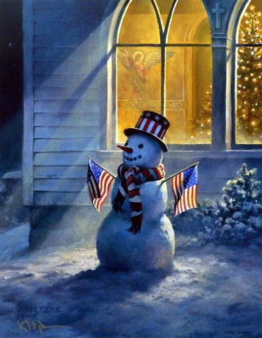 Don Kloetzke Print-Signed and Numbered:"God and Country"