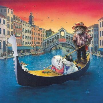 Don Roth Limited Edition Print:"Gondola Romance"