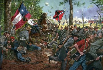 DON TROIANI 20X29 Secondary Market Art: "5TH TEXAS 1862"