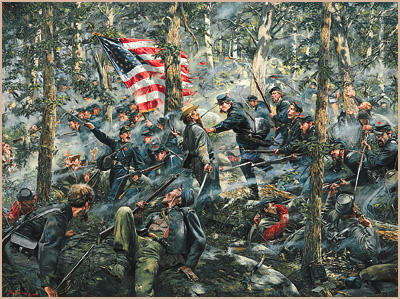 DON TROIANI  Secondary Market Art: "LIONS OF THE ROUNDTOP"