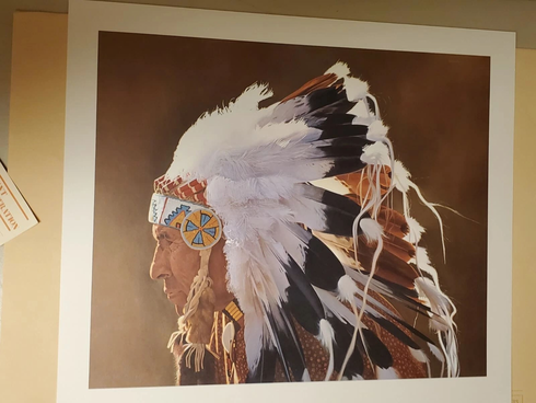 Donald Crowley Signed Limited Edition Offset Lithograph: "Eagle Feathers" Donald Crowley Signed Limited Edition Offset Lithograph: "Eagle Feathers"