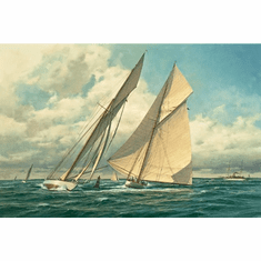 Donald Demers Artist Signed & Numbered Limited Edition Canvas Giclee:"At the Windward Turn"